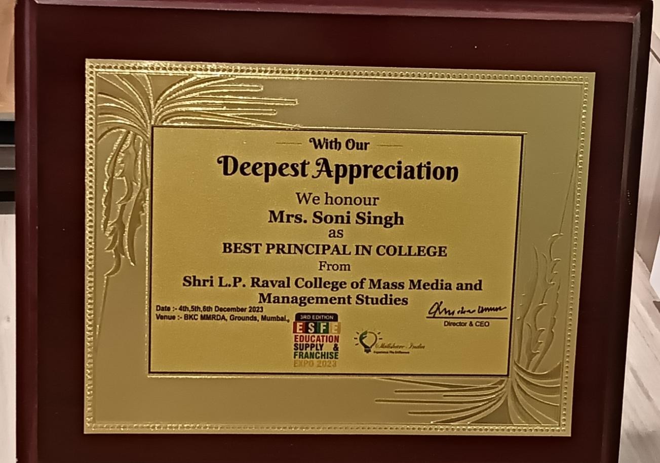 Best Principal in College